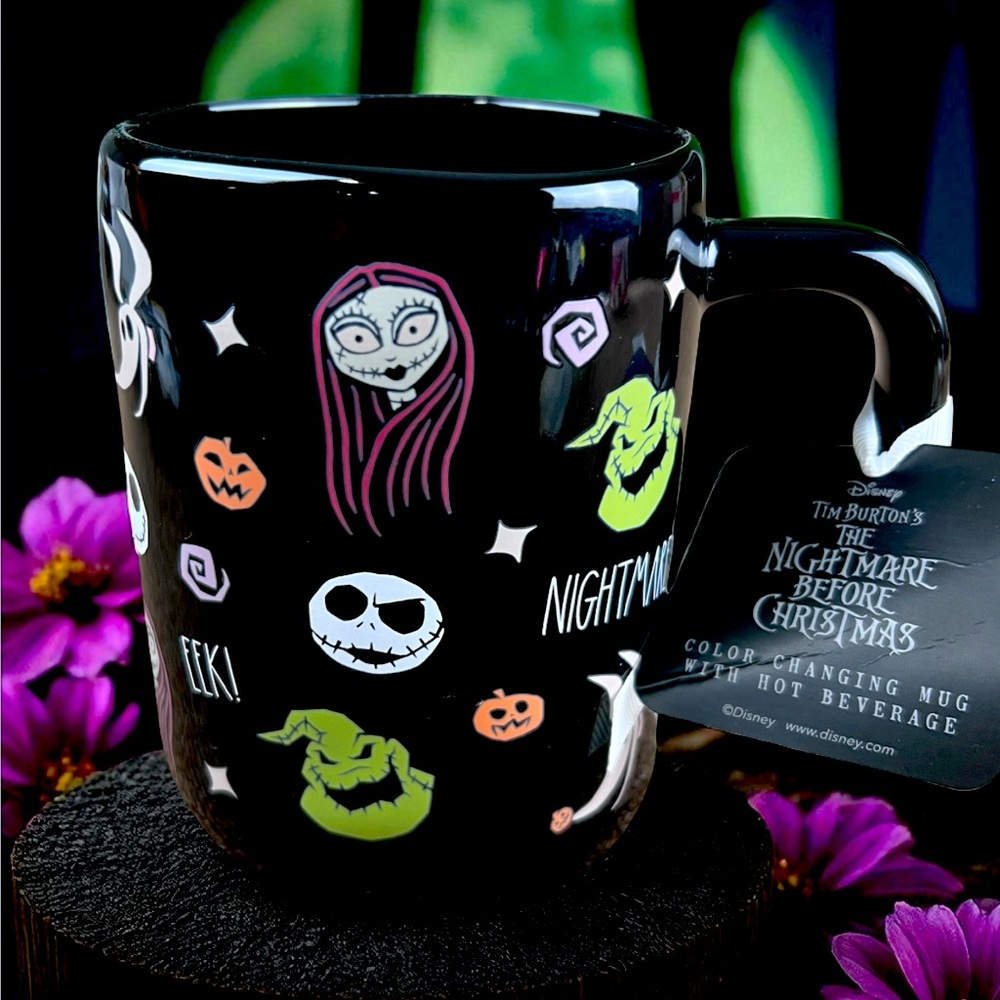 Disney Rae Dunn Nightmare Before Christmas Color Changing Mug With Hot Beverage